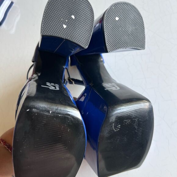 Shane Justin platform exotic chunky square heels - Picture 5 of 6